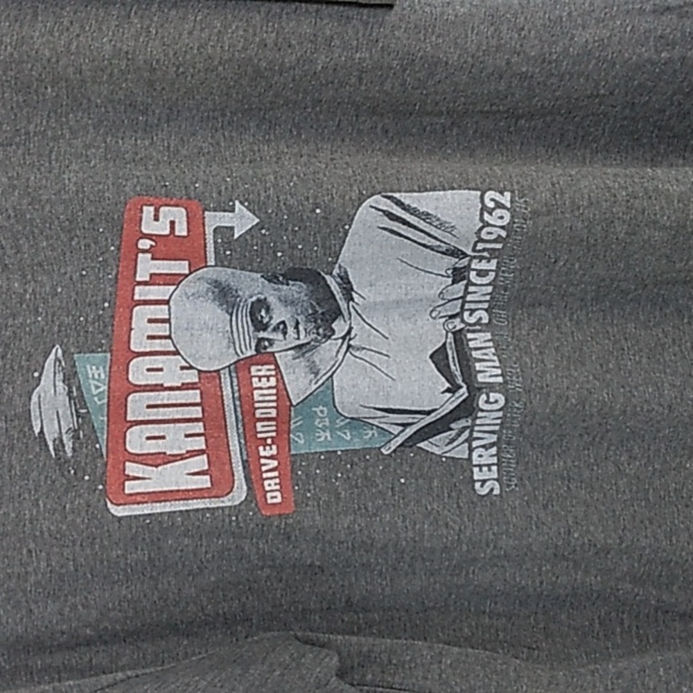 Vintage Graphic T Shirt Men's Size 2XL Kanamit's Drive In Dinner 100%‎ Cotton